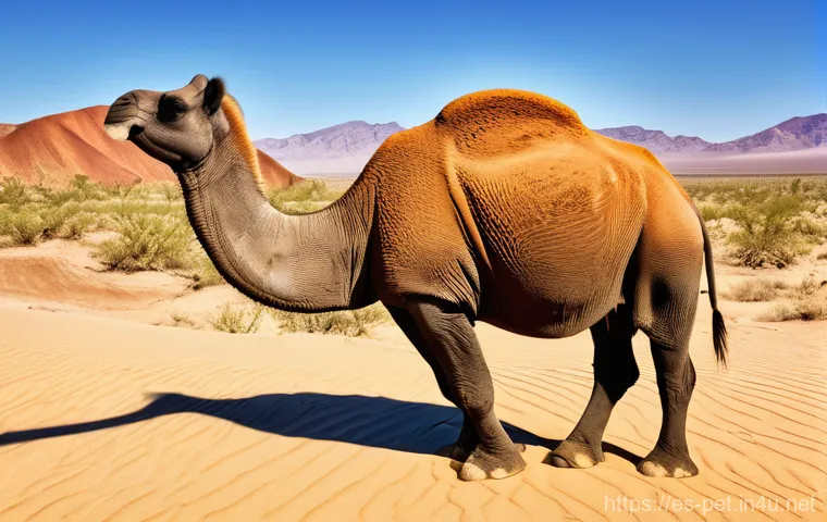 낙타 물 저장 비밀 - Here are three detailed image generation prompts in English, based on the provided text about camels...